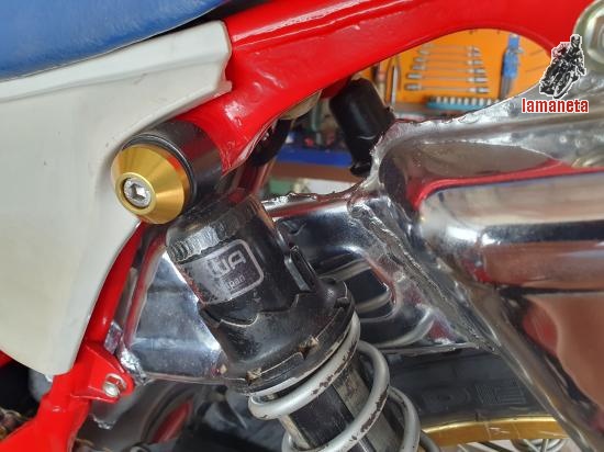 Arandela de duraluminio y anodizada para ejes de amortiguado