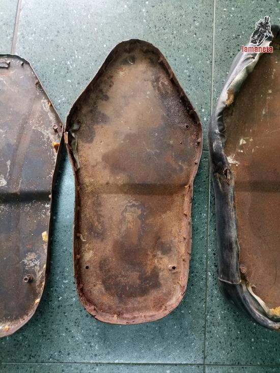 Base de asientos para bultaco , de chapa sin podridos,  cons