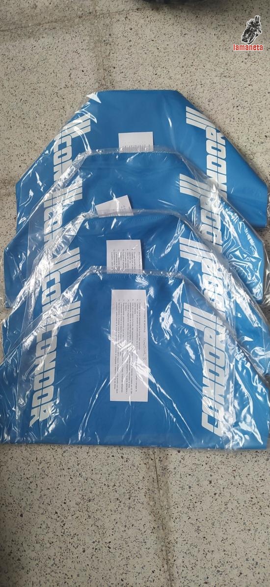 Fundas asiento Puch Condor 3 Azules, Amarillas y Negras