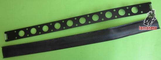 fleje y goma , para ducati 24 horas.  Fabricado en chapa de