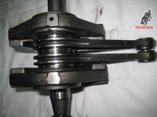 cigueÑal de ducati 750 ss, bielas de doble nervio y cromada