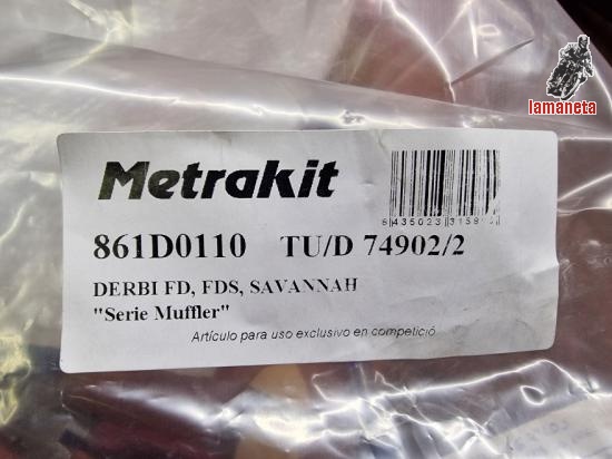 escape de la marca metrakit con el silencioso muffler para l