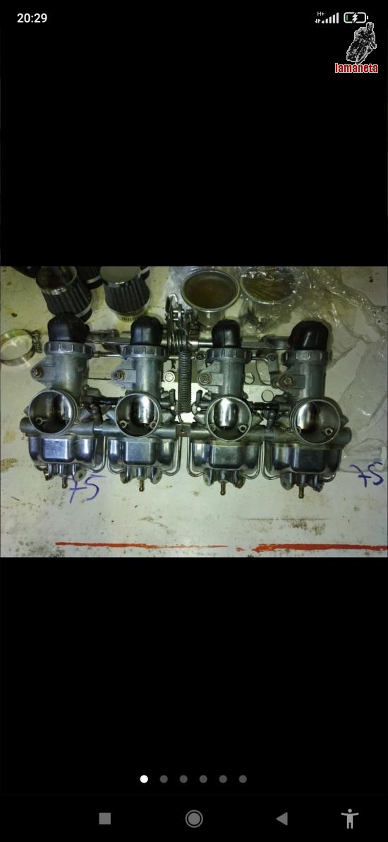 Batería carburadores honda CB FOUR 750 , cromados , en perf