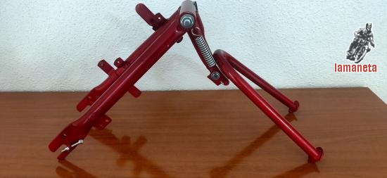 Lote de basculante con caballete,  silenblock, eje y tensor 