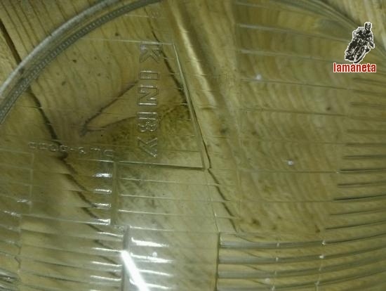 Cristal recuperado de la marca Kimbly para faro sanglas.  Va