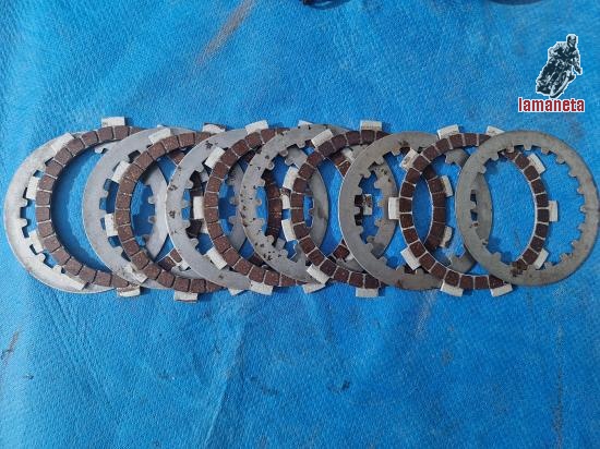 Juego de discos de embrague de la Derbi 74 CRS 81  nuevos, s