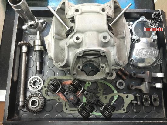 culata para ducati 160 ts . guias de valvulas y asientos rec