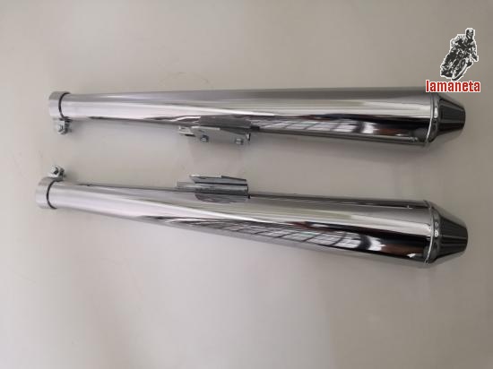 silenciosos moto guzzi.  Modelo de motocicleta: Guzzi 350 V3