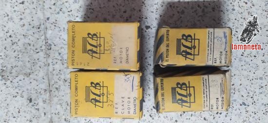 Pistones juego de dos para ISSO  125 y 200 cc  a 38  y 38, 5