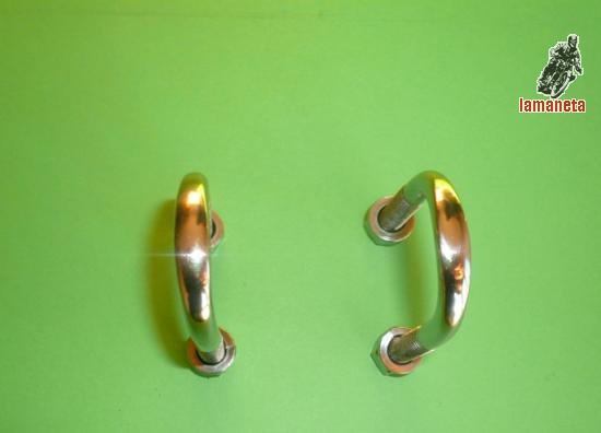 bridas para ducati clÁsica, realizadas en acero inoxidable 