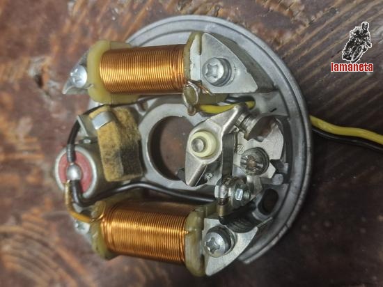 Volante magnetico y plato porta bobinas de todas las Montesa