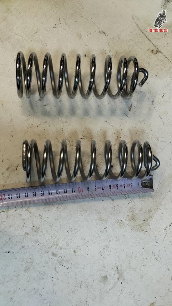 Muelles cromados para sillin monoplaza. Nuevos
