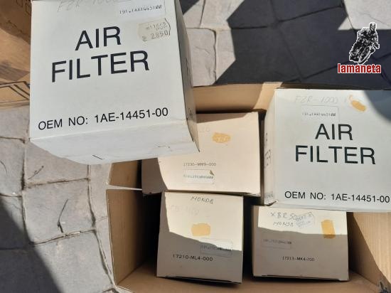 gran lote de filtros aire para motos japonesas de los 80   -