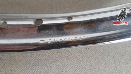 Llanta moto 26 x 1  1  - 2 con una anchura interior de 3cm y
