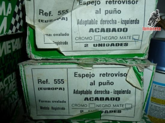 retrovisores bordon vespa, 105, m - m, nuevos,