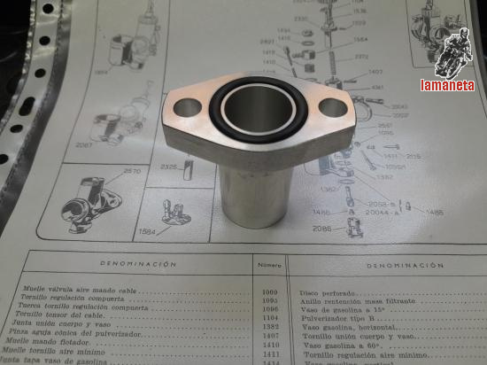 vendo una toma de admision para ducati 125 160 . fabricada