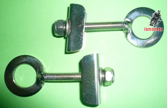 Juego de tensores rueda trasera y cadena ducati. Valido par