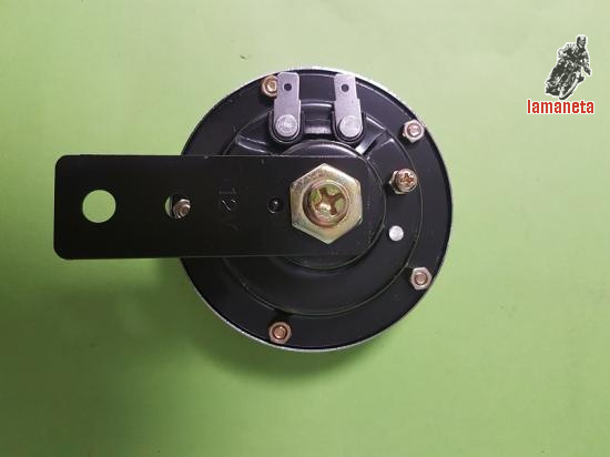 claxon cromado 12 voltios coriente continua bateria