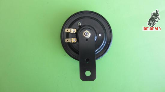 claxon en negro 12 voltios corriente continua  bateria