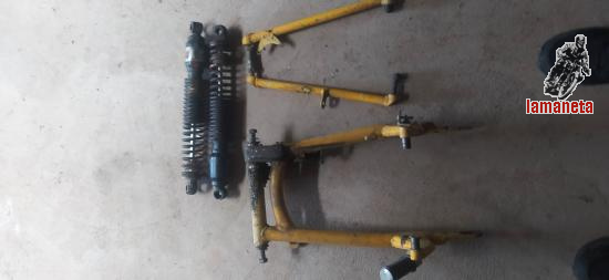 ossa tr 350 trial amarilla. caja de cambios, basculante y al