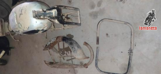 Chasis Ossa 125 Palillos  con matricula para rehabilitar con