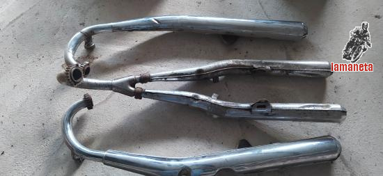 SUZUKI 380 GT 2 tiempos juego escapes Originales para resta