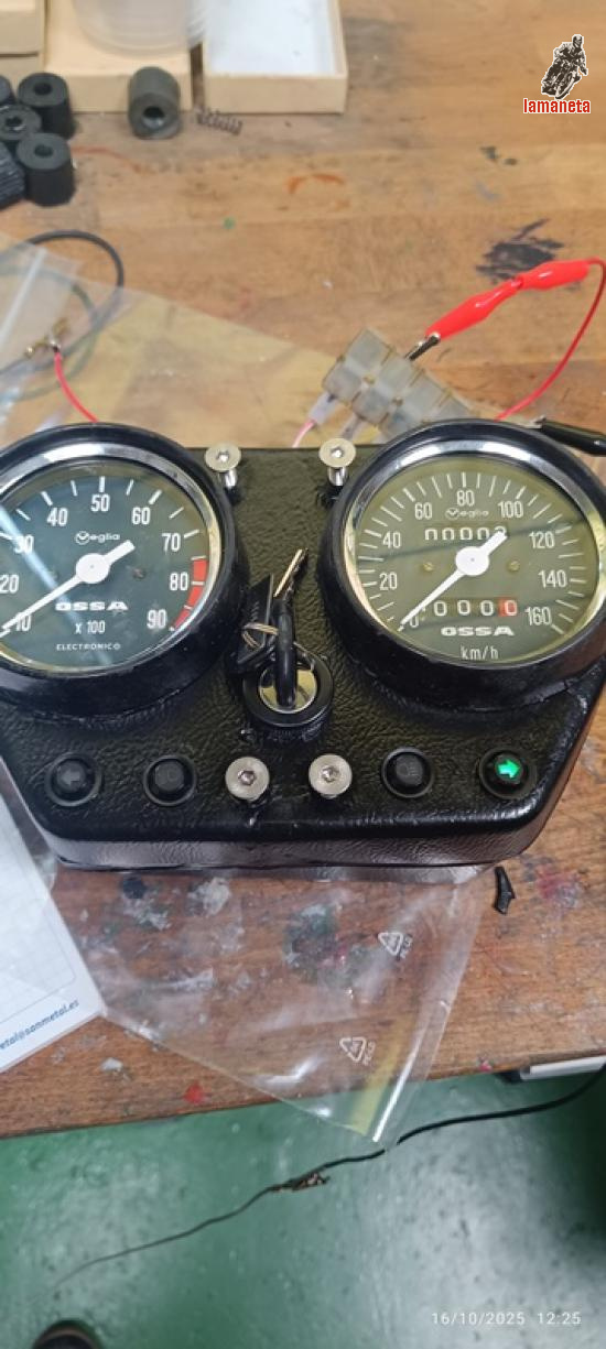 De OSSA PEPSI, vendo cuadro de relojes reconstruido, contact