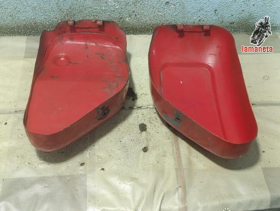 Pareja de cajas laterales Ducati Deluxe 250 Mototrans. Buen 