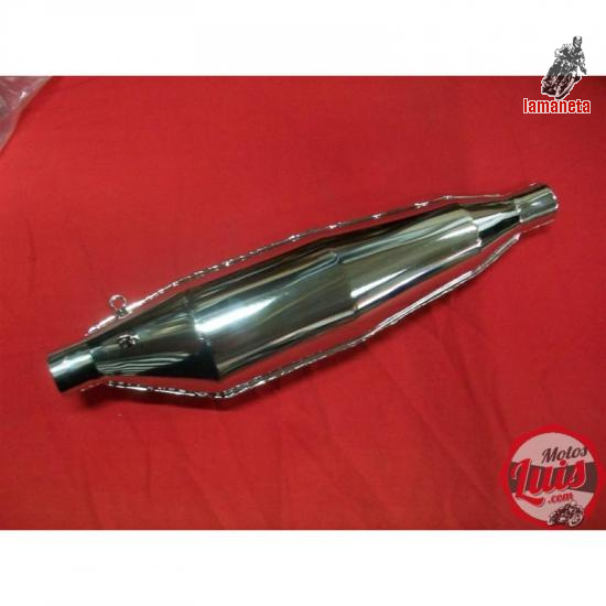 Silencioso fiel replica del original en acabado CROMADO para