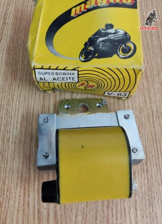 Bobina para motos clasicas, marca Magno. Para encendidos de