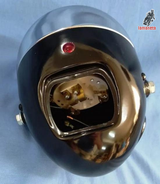 Faro Hensev original para moto clasica. Diametro total 155m