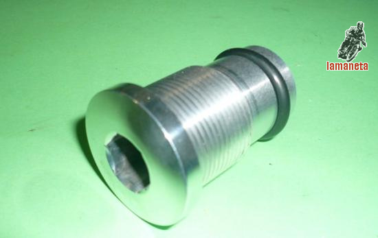 juego tapones horquilla ducati , realizados en aluminio puli