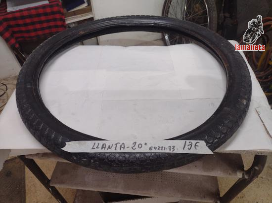 Cubierta de Guzzi 73 LLanta 20 pulgadas . Esta a 40 por