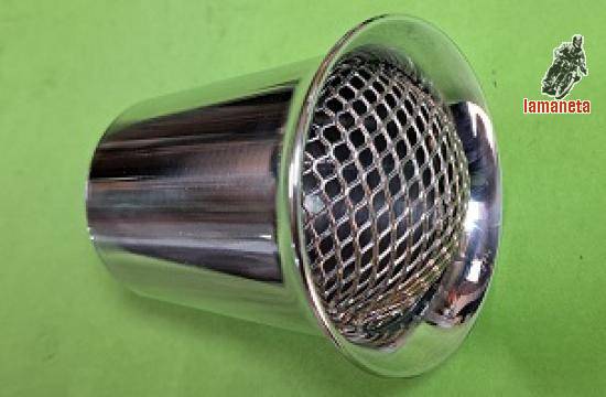 Trompeta nueva en aluminio pulido, con rejilla, para carbura